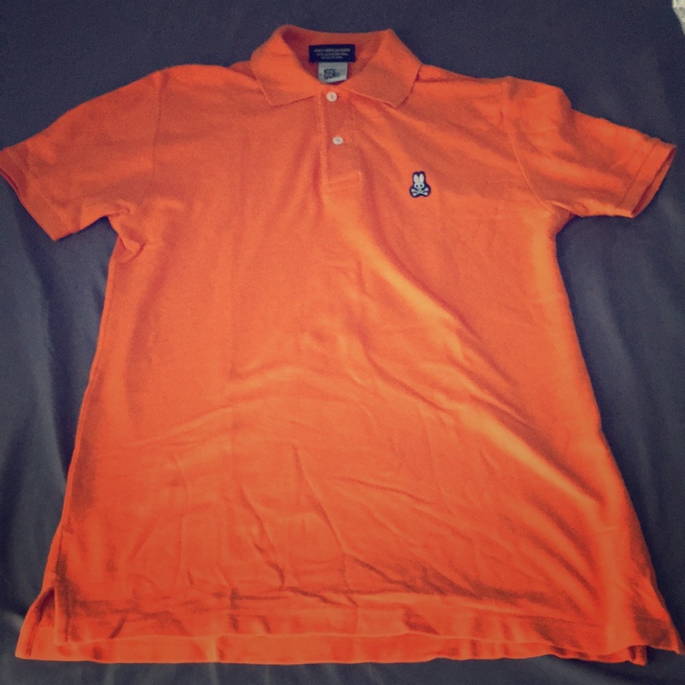 Psycho Bunny Cotton Pique Polo orange size XS (US)